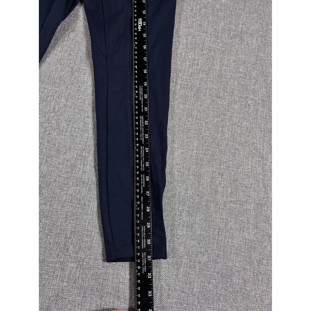 Jockey Leggings Sueded Interlock Pintuck Pocket Crop Navy Blue Womens Size XS - Picture 8 of 11